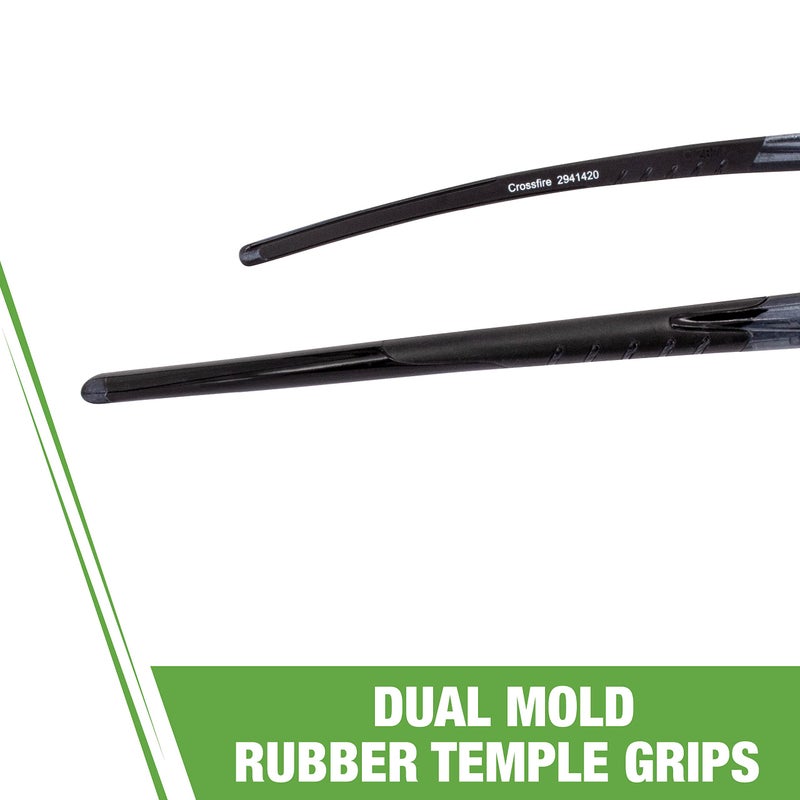 Crossfire Eyewear 2941420 2.0 Diopter ES5 Safety Glasses with Black Frame and Smoke Polarized Lens - Image 4